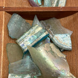 Magical Collection of Ancient Iridescent Glass Shards and Bits