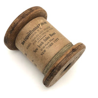 Antique New England Electrical Works Spool of Copper Magnet Wire with Original Label 