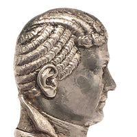 Wonderful c. 1890 Very Rare John Jay (1st Supreme Court Justice) Figural Vesta with Striker