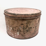 CAKE, Perfectly Pink (Marie Antoinette-esque) 10 Inch Antique Stencil Painted Tin