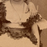 Young Divas with Ringlets and Wrapped Arms, A.H. Lane Waldoboro Maine CDV, c. 1870-80s