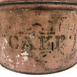 CAKE, Perfectly Pink (Marie Antoinette-esque) 10 Inch Antique Stencil Painted Tin