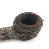 Surreal-esque Hand-stitched Seal Fur Wrapped Pipe, Presumed Inuit