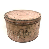 CAKE, Perfectly Pink (Marie Antoinette-esque) 10 Inch Antique Stencil Painted Tin