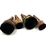 More Gorgeous Old Japanese Deer Hair Brushes: Set of Three, Green, Orange, Pink