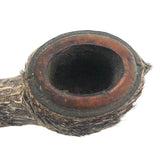 Surreal-esque Hand-stitched Seal Fur Wrapped Pipe, Presumed Inuit