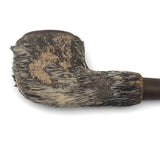 Surreal-esque Hand-stitched Seal Fur Wrapped Pipe, Presumed Inuit