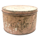 CAKE, Perfectly Pink (Marie Antoinette-esque) 10 Inch Antique Stencil Painted Tin