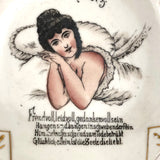 Lovesick (Liebesschmerz!) Beauty, Antique German Boudoir Dish