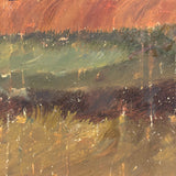 M&W, Morgantown & Wheeling Train with Coal Car, c. 1910s Folk Painting on Linen