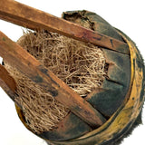 More Gorgeous Old Japanese Brushes: Large Pair, Yellow and Orange Wraps