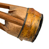 More Gorgeous Old Japanese Deer Hair Brushes: Set of Three, Green, Orange, Pink