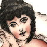 Lovesick (Liebesschmerz!) Beauty, Antique German Boudoir Dish