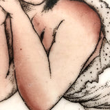 Lovesick (Liebesschmerz!) Beauty, Antique German Boudoir Dish