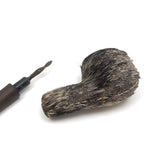 Surreal-esque Hand-stitched Seal Fur Wrapped Pipe, Presumed Inuit