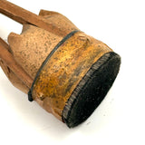More Gorgeous Old Japanese Deer Hair Brushes: Set of Three, Green, Orange, Pink