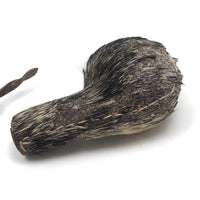 Surreal-esque Hand-stitched Seal Fur Wrapped Pipe, Presumed Inuit