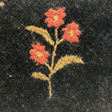 Charming 1889 Wire-Hinged Wooden Box with Hand-sewn, Embroidered Piecework Decoration