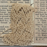 Antique Hand-marbled Alphabet Ledger Turned Lace Making Instruction Scrapbook with Samples
