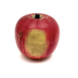Old Turned Wooden Apple with Horse Roulette Spinner Inside