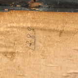 Charming 1889 Wire-Hinged Wooden Box with Hand-sewn, Embroidered Piecework Decoration