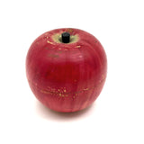 Old Turned Wooden Apple with Horse Roulette Spinner Inside