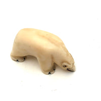 Sweet Small Inuit Eskimo Carved Tusk Polar Bear 