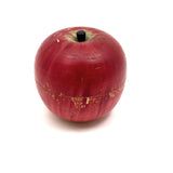 Old Turned Wooden Apple with Horse Roulette Spinner Inside