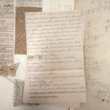 Antique Hand-marbled Alphabet Ledger Turned Lace Making Instruction Scrapbook with Samples