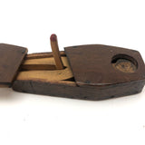 Folk Art Figure in Coffin with Hand-drawn Face and Surprise Inside