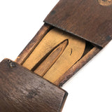 Folk Art Figure in Coffin with Hand-drawn Face and Surprise Inside