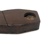 Folk Art Figure in Coffin with Hand-drawn Face and Surprise Inside