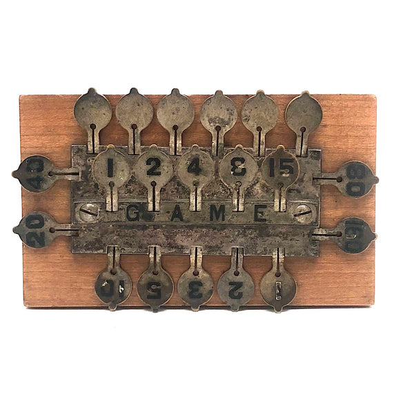 Rare, Wonderfully Graphic, and Fun 1884 Anderson Whist and Game Counter