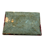 As a Keepsake, Mid 19th Century Reverse Painted Glass, Foil and Paper Flowers Forget Me Not