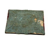 As a Keepsake, Mid 19th Century Reverse Painted Glass, Foil and Paper Flowers Forget Me Not