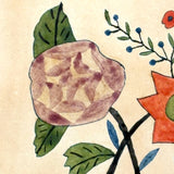 Amish Artist Barbara Ebersole (1846-1922) Lancaster, PA 1879 Ink and Watercolor Fraktur Bookplate
