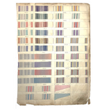 Another Most Beautiful 1929 Oversized, Double-Sided Gridded Page of Flannel Fabric Swatches (#4)