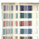 Another Most Beautiful 1929 Oversized, Double-Sided Gridded Page of Flannel Fabric Swatches (#4)