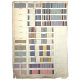 Another Most Beautiful 1929 Oversized, Double-Sided Gridded Page of Flannel Fabric Swatches (#4)