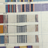 Another Most Beautiful 1929 Oversized, Double-Sided Gridded Page of Flannel Fabric Swatches (#4)