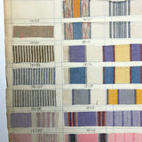 Another Most Beautiful 1929 Oversized, Double-Sided Gridded Page of Flannel Fabric Swatches (#4)