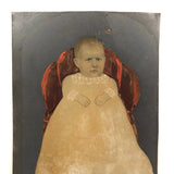 Strange Baby: Hand-painted Antique Full Plate Tintype