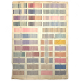 Most Beautiful 1929 Oversized, Single-Sided Gridded Page of Flannel Fabric Swatches (#2)