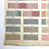 Most Beautiful 1929 Oversized, Single-Sided Gridded Page of Flannel Fabric Swatches (#2)