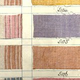 Most Beautiful 1929 Oversized, Single-Sided Gridded Page of Flannel Fabric Swatches (#2)