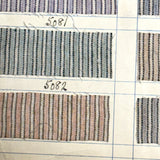 Most Beautiful 1929 Oversized, Single-Sided Gridded Page of Flannel Fabric Swatches (#2)