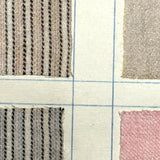 Most Beautiful 1929 Oversized, Single-Sided Gridded Page of Flannel Fabric Swatches (#2)