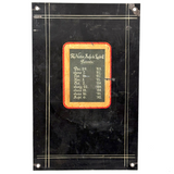 Excellent Looking Antique Victor Safe & Lock Co. Interior Safe Door Panel with Patent Dates on Slate