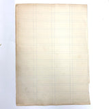 Most Beautiful 1929 Oversized, Single-Sided Gridded Page of Flannel Fabric Swatches (#2)