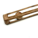 Vintage Ball in Cage Whimsy with Thin Walls and Pointed Finial